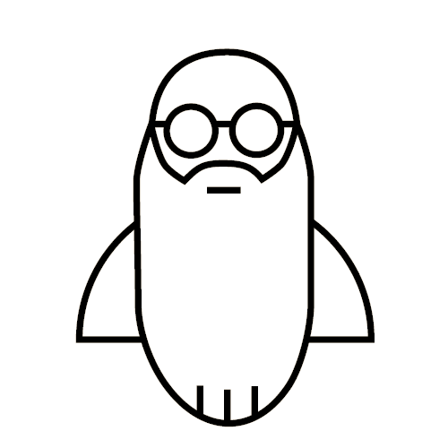 Icon Hipster mit Rauschebart