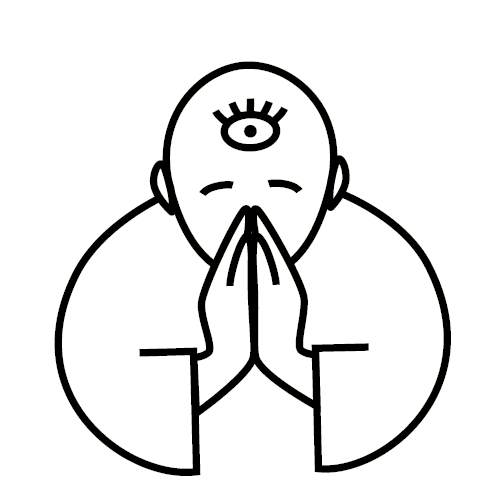 Icon Buddhist Mönch
